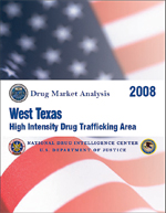 Cover image for West Texas High Intensity Drug Trafficking Area Drug Market Analysis 2008.