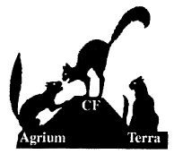 Agrium, CF and Terra portayed as cats. Agrium and CF are hissing at each other. CF is at the top of the hill and Agrium and Terra are below on either side.