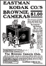 Undated vintage newspaper advertisement for the Brownie camera