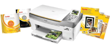 Kodak color photo printer and paper packages