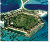 Satellite image of man-made structure