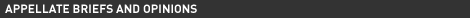 Appellate Briefs and Opinions Appellate Briefs and Opinions Banner