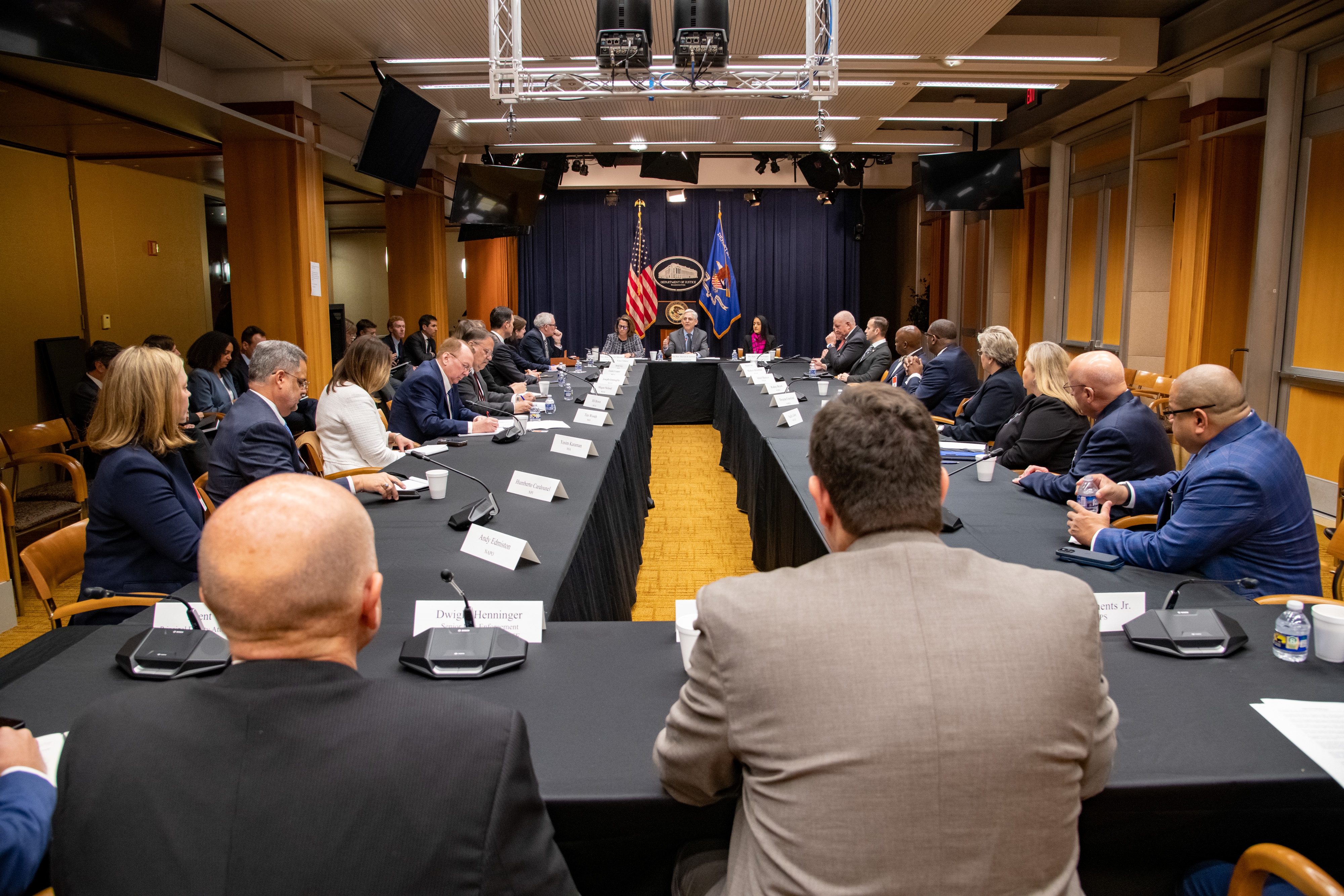 Justice Department leaders meeting with state and local law enforcement leaders