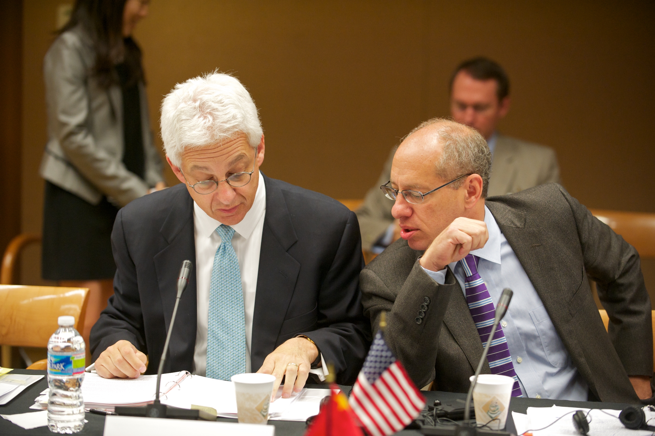 AAG (A) Joseph Wayland and FTC Chairman Jon Leibowitz at the first  meeting between the U.S. and Chinese competition agencies.