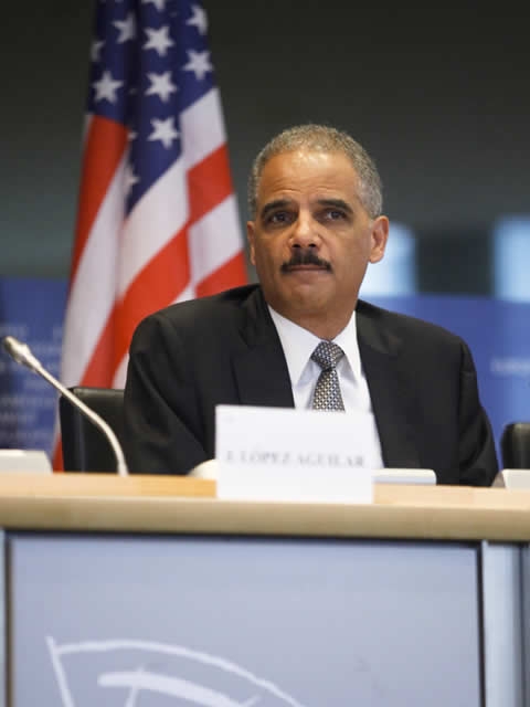 Attorney General Holder spoke about the many collaborations with international partners.