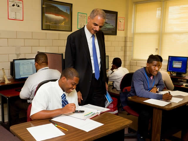 United States Secretary of Labor and Attorney General Eric Holder to tour the Potomac Job Corps Center