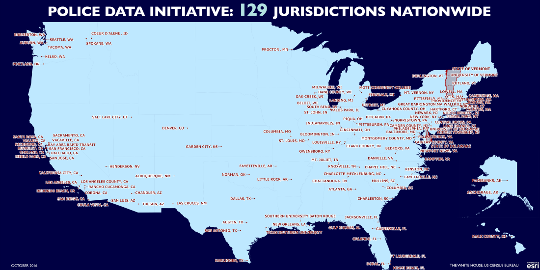 Police Data Initiative: 129 Jurisdictions Nationwide