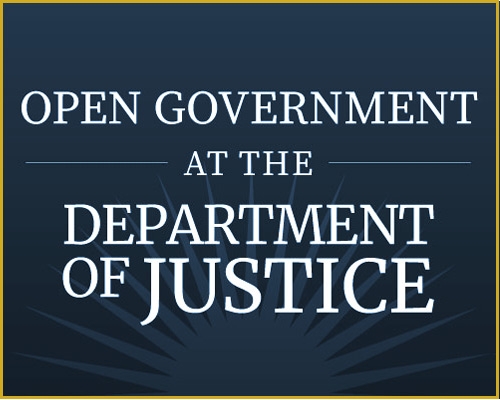Open Government at the Department of Justice text