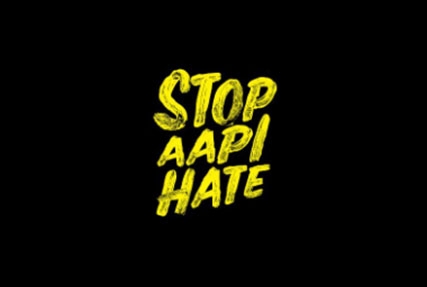 A graphic that reads "Stop AAPI Hate"