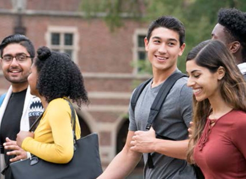 Image of students on campus