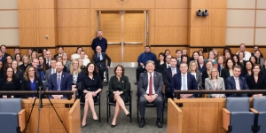 Deputy Attorney General Monaco with U.S. Attorney Phillip A. Talbert and staff at the U.S. Attorney's Office for the Eastern District of California