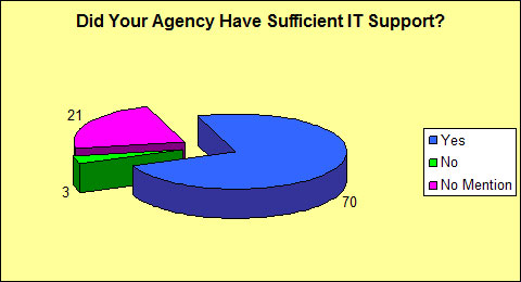 Did Your Agency Have Sufficient IT Support?