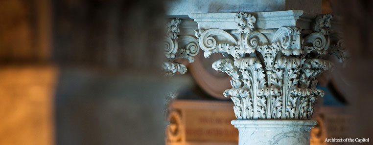 Who We Work With - Federal and State Agencies Close shot of the Capitol Buildings architecture