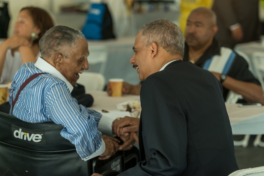 Attorney General Holder meets with Civil Rights Leader Reverend Joseph Lowery Attorney General Holder meets with Civil Rights Leader Reverend Joseph Lowery