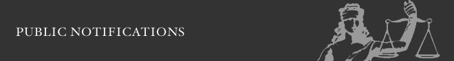Public Notifications