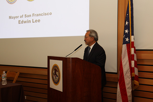 Mayor Ed Lee makes luncheon remarks