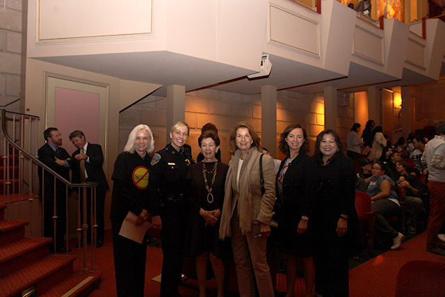 U.S. Attorney Haag, SFPD Captain Flaherty, community leaders Cissie Swig and JaMel Perkins, SFUSD Communications Director Gentle Blythe, Director of San Francisco Office of Public Engagement and Immigrant Affairs Adrienne Pon