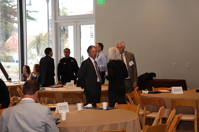 U.S. Attorney Haag visits with Napa County District Attorney Gary Lieberstein and San Mateo County District Attorney Steve Wagstaffe