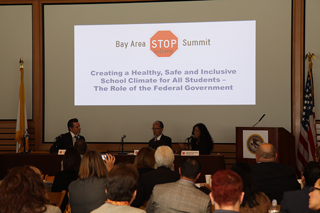 The conversation continues with Lieutenant Governor Gavin Newsom, Assistant Attorney General Tom Perez and Assistant Secretary of Education Russlynn Ali