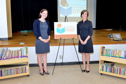 United States Attorney Sally Quillian Yates (right) with Jill Daly, Executive Director, Everybody Wins! Atlanta
