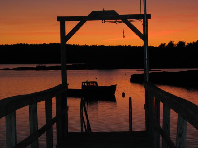 Sunset in Harpswell, ME