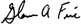 Glenn A. Fine Signature