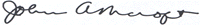 Signature of John Ashcroft