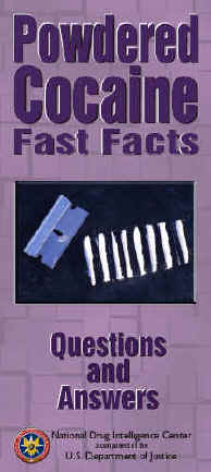 Cover image linked to printable Powdered Cocaine Fast Facts brochure.