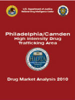 Cover image of the Philadelphia/Camden HIDTA Drug Market Analysis 2010.