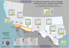 (U) Map showing the heroin cumulative seizure amounts along the Southwest Border for January through March 2010.