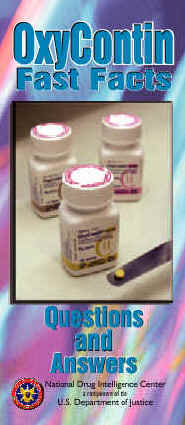 Cover image linked to printable OxyContin Fast Facts brochure.