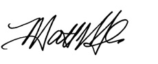 Matthew Jacobs' signature