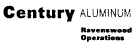 Century Aluminum, Ravenswood Operations letterhead