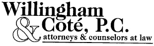 Willingham & Cote, P.C. attorneys & counselors at law logo.