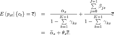 Economic equation with D-link