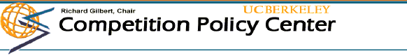 UC Berkeley Competition Policy Center, Richard Gilbert, Chair logo