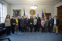 Assistant Attorney General Christine Varney speaks with Shang Ming, Director General of Antimonopoly Bureau of the Ministry of Commerce (MOFCOM) of the People’s Republic of China, and other Chinese, Department of Justice, and Federal Trade Commission officials.
