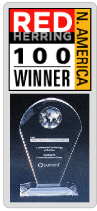 Photo of Red Herring Award with the following caption - North America Red Herring 100 Winner