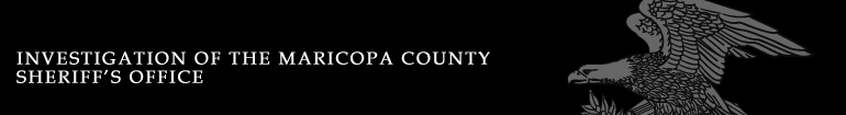 Investigation of the Maricopa County Sheriff's Office