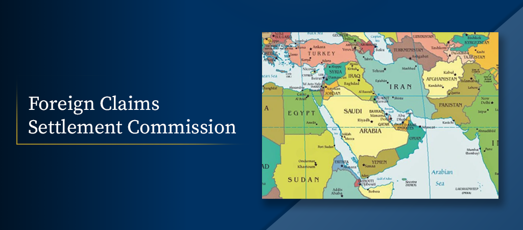 Foreign Claims Settlement Commission and map