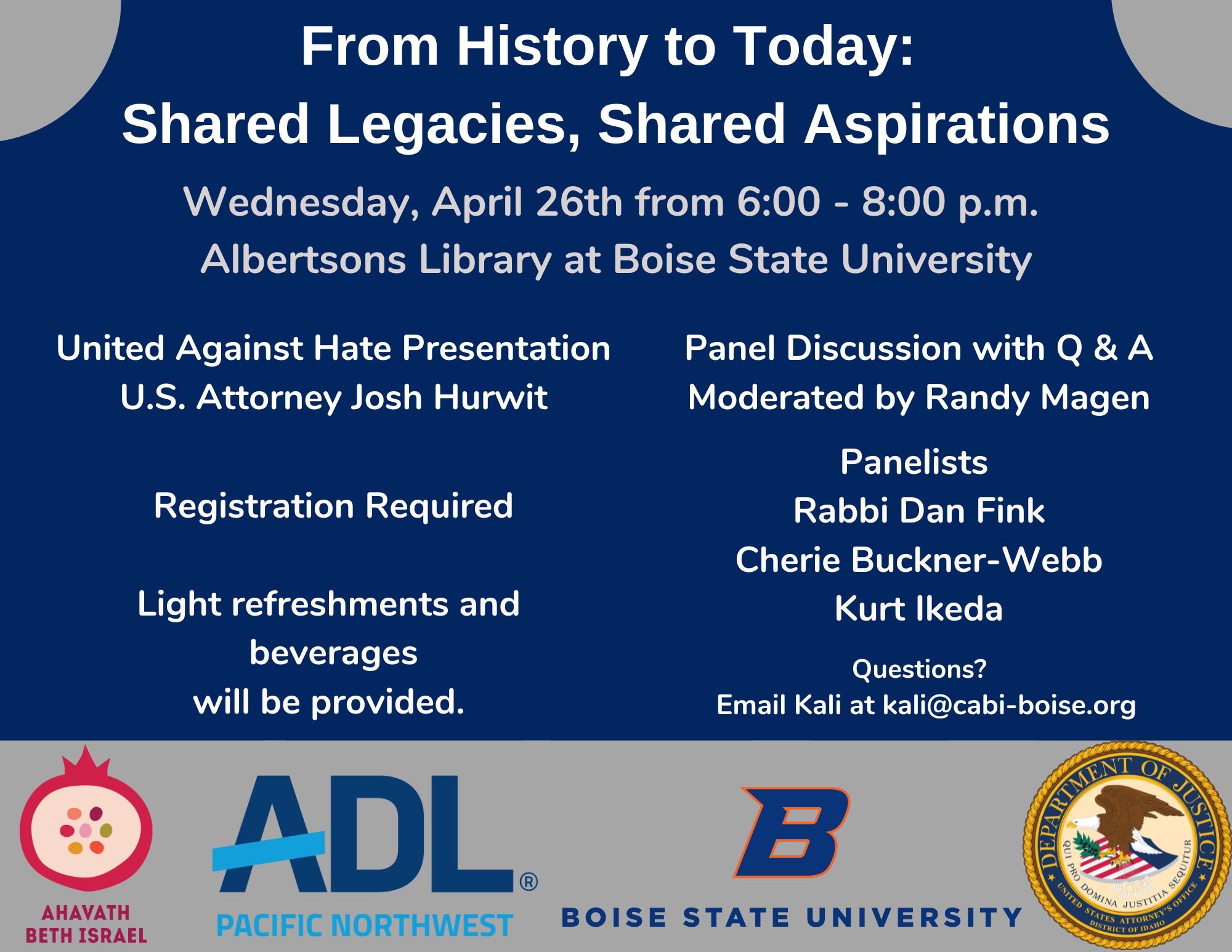 BSU United Against Hate Event Flyer