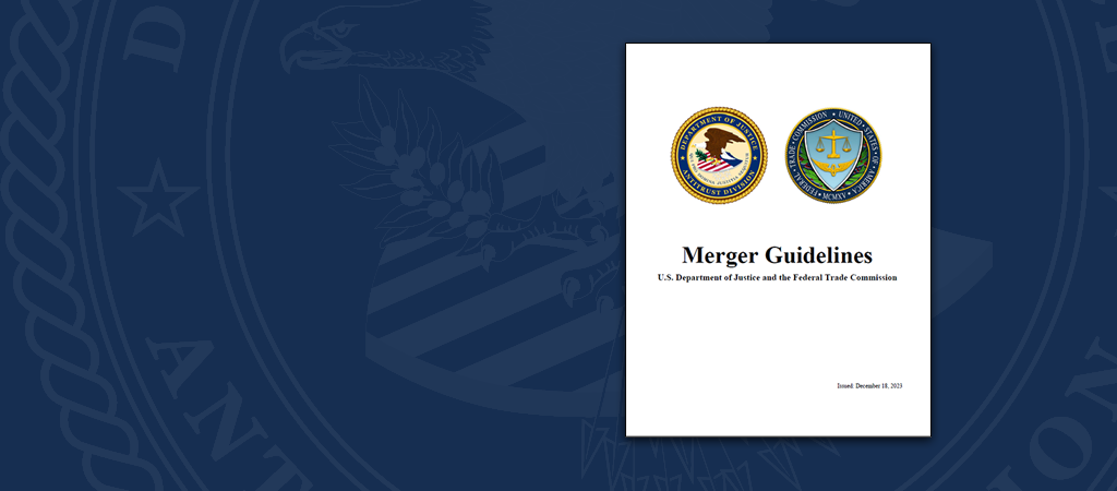 Snapshot of 2023 Merger Guidelines cover page