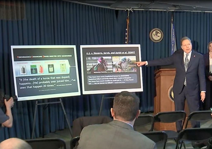 Racehorse Doping Indictments Press Conference 