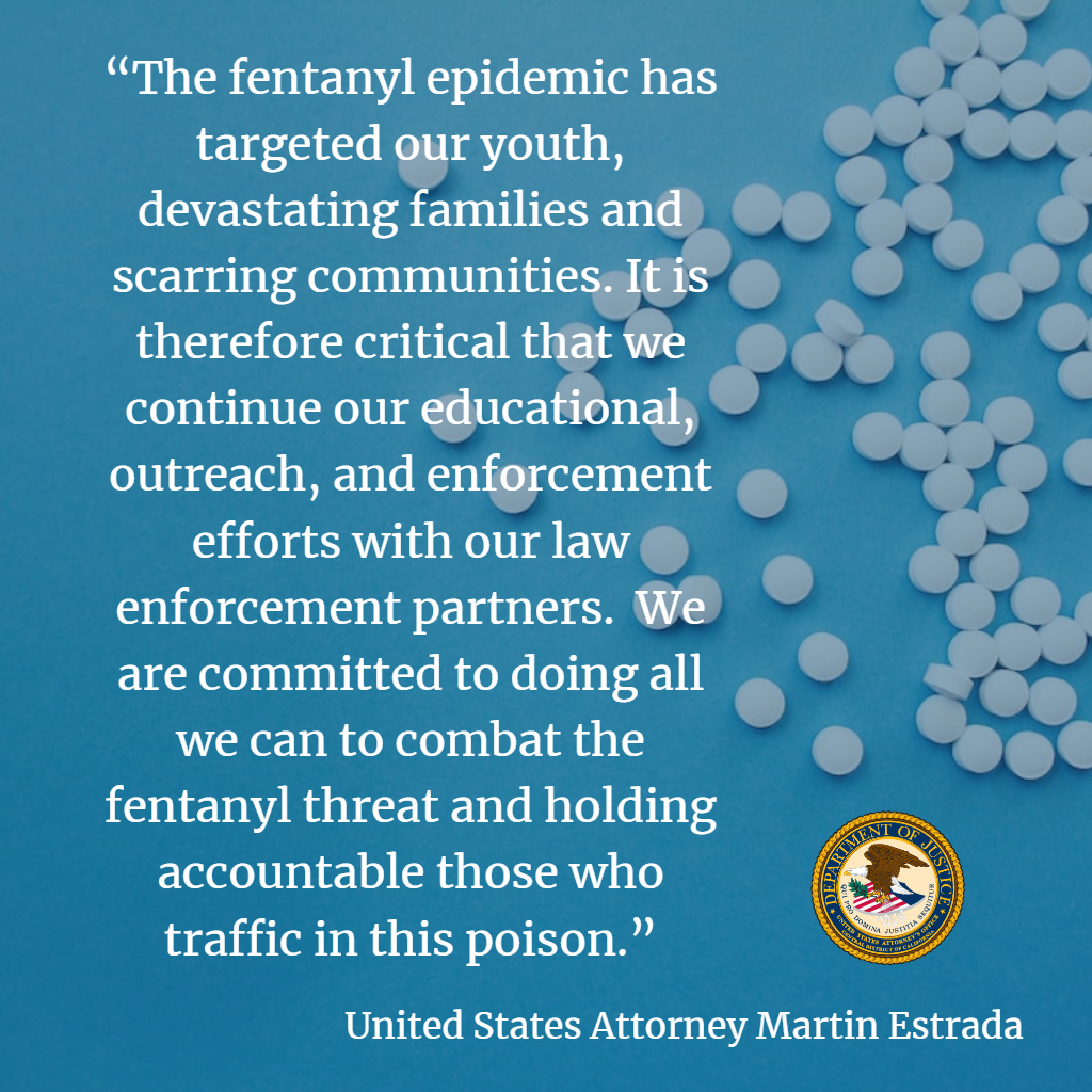 USA Martin Estrada Fentanyl Quote