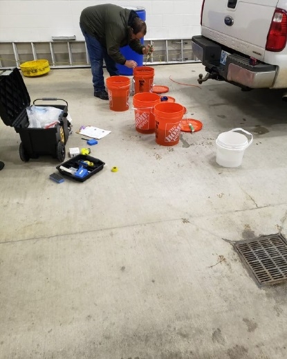 Containers of liquid methamphetamine recovered by law enforcement in Gainsville, Texas