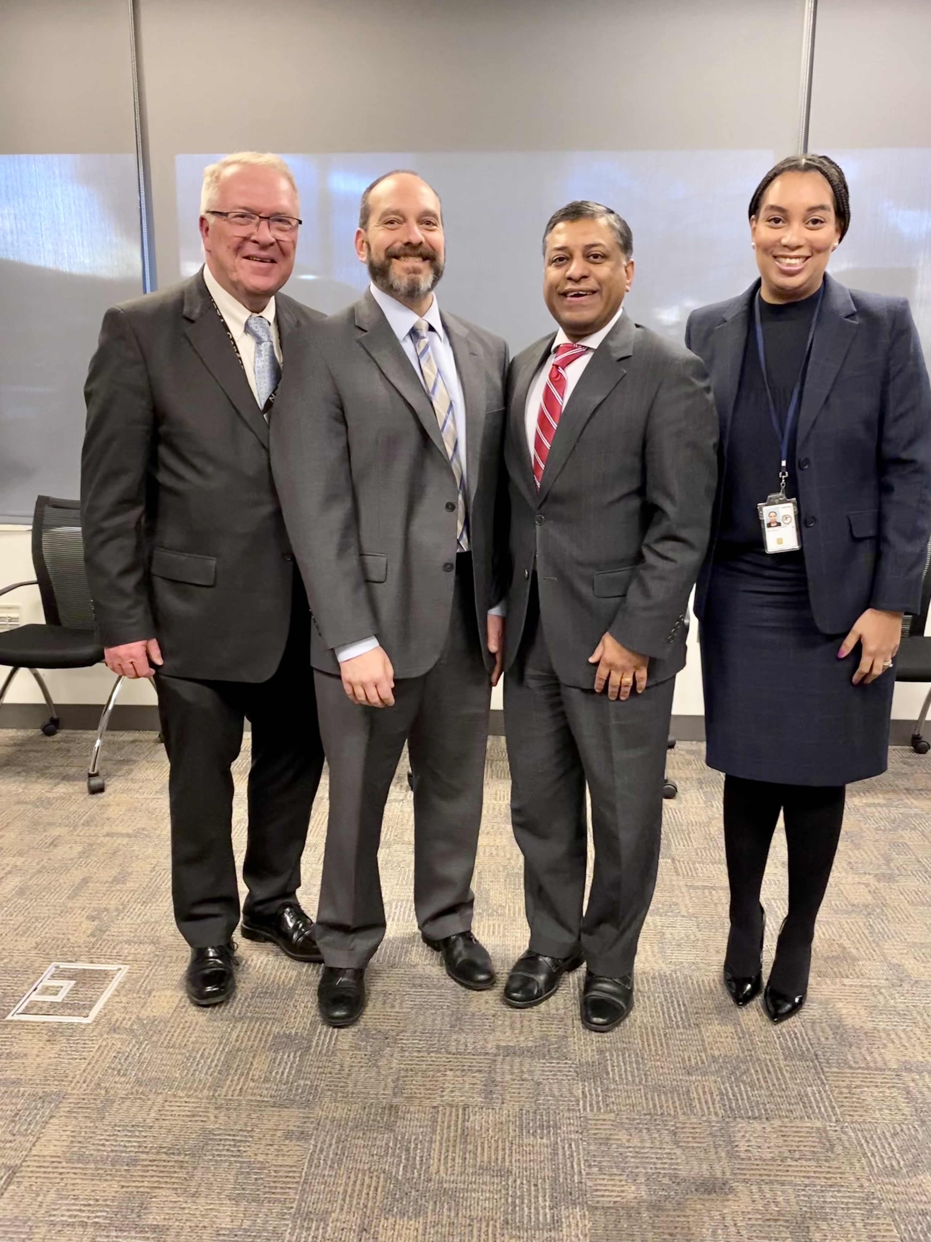 Deputy USA Andrew Carey with Dr. Gupta