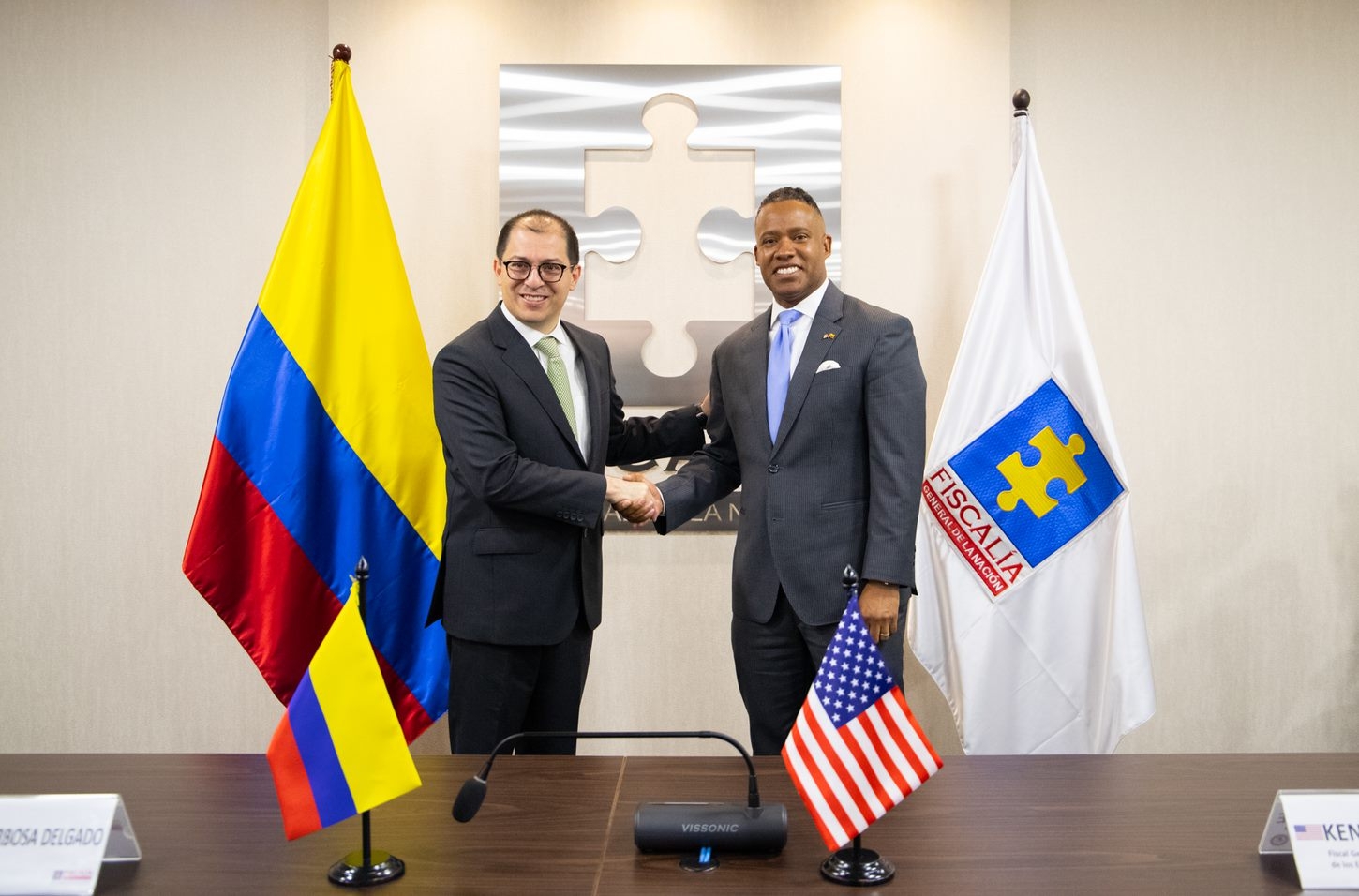 Colombian Attorney General Francisco Barbosa and AAG Polite