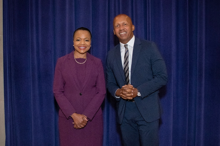 Assistant Attorney General for Civil Rights Kristen Clarke and Equal Justice Initiative Executive Director Bryan Stevenson.