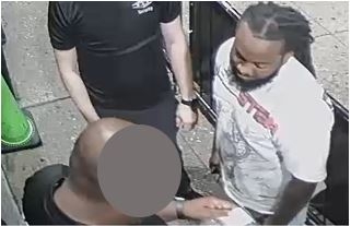 Picture of the defendant entering a club