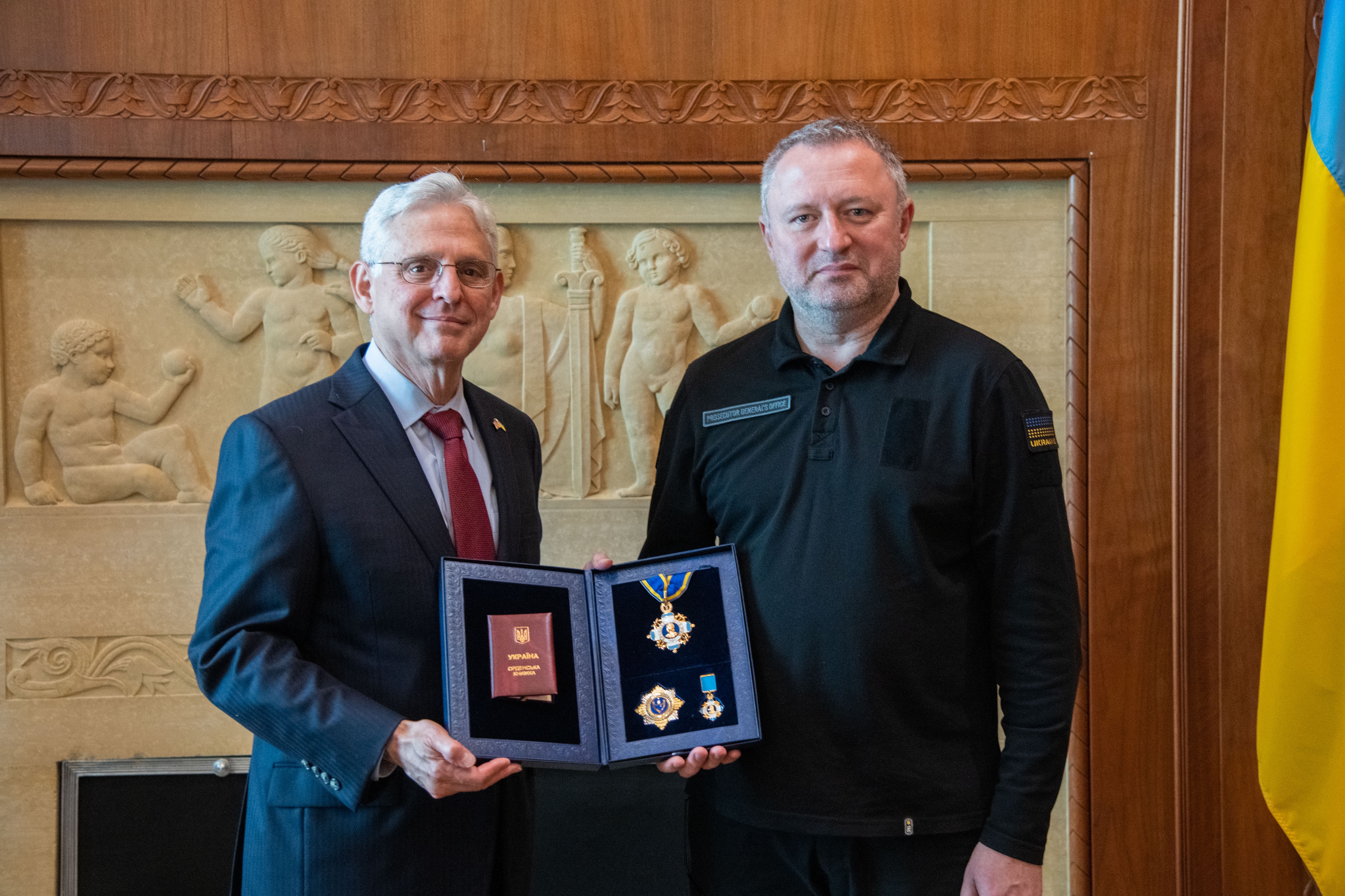 Attorney General Merrick B. Garland and Prosecutor General Andriy Kostin